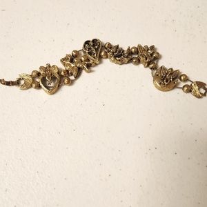 Tofa vintage‎ 90s bronze cast angels slide bracelet